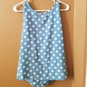 Polka Dot Bow Blouse